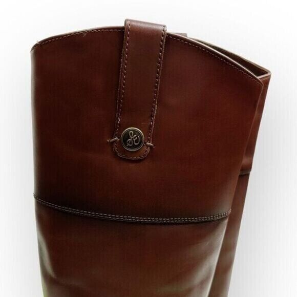 SAM EDELMAN Drina Leather Riding Boot‎ Terrazo Brown NIB - size 6.5 Equestrian - Picture 5 of 9